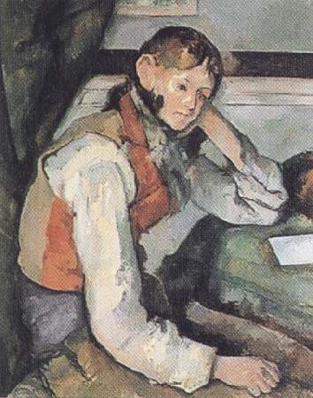 Paul Cezanne The Boy in a Red Waistcoat (mk35) oil painting picture